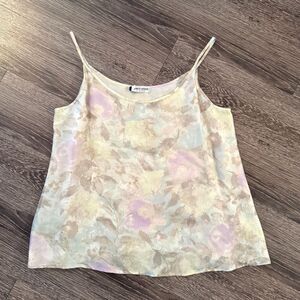 Giorgio Armani Pastel Floral Silk Cami Blouse